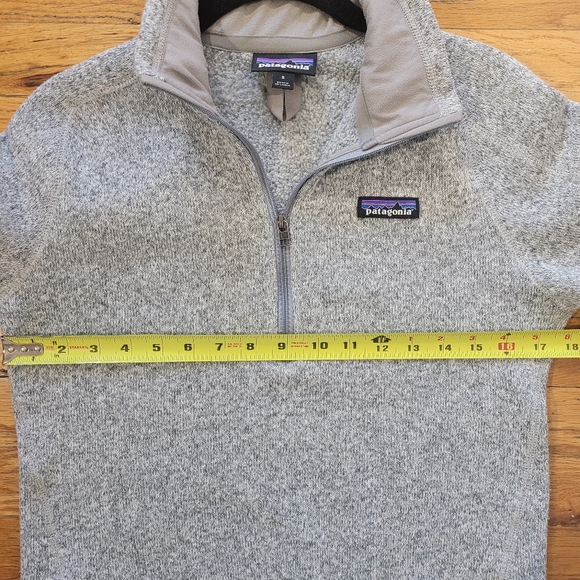 Patagonia Womens Better Sweater‎ Quarter Zip Small Gray Fleece Zippered Pocket - Picture 10 of 11